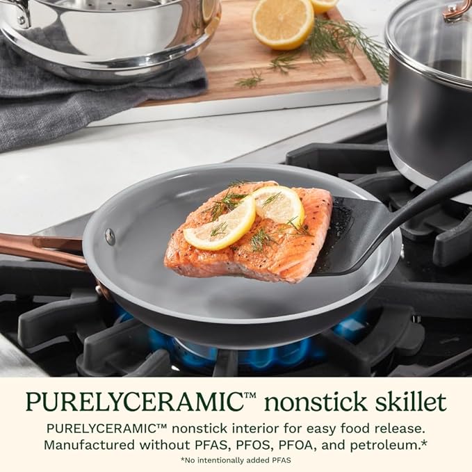 Cuisinart 11-Piece Matte Black Elegance Cookware Set, MBK89-11