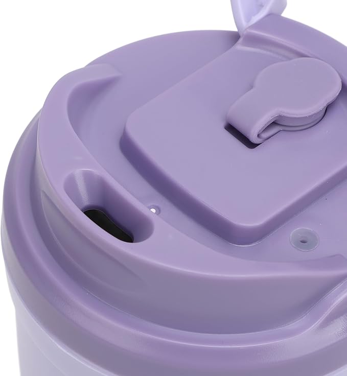 Alomejor Alomejor IP6 Self Mixing Cup Magnetic Rotator USB Rechargeable Auto Stir Coffee Mug 350ml for Travel (Green) (Purple)