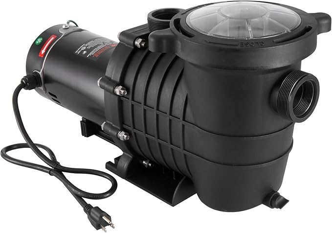 VEVOR 1.5HP Dual Voltage Above Ground Pool Pump 100 GPM 110/240V