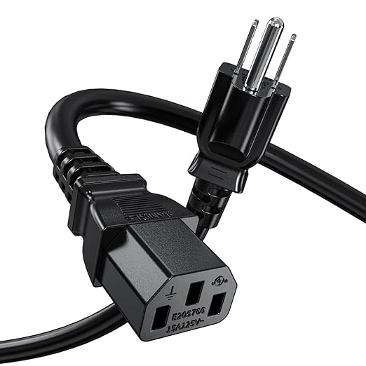 Ancable Power Station Charging Cable 3FT, 14AWG Fast Charging Cable Compatible with Ecoflow Delta/River Series, Bluetti EB3A, Anker 757/767, 125Volt 15A Universal AC Power Cord