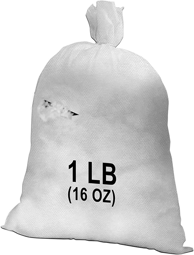 Hometex Canada Pillow Stuffing (Not Made in China) 1 LB Bag 100% High-Loft Polyester Stuffing Fiber Fill