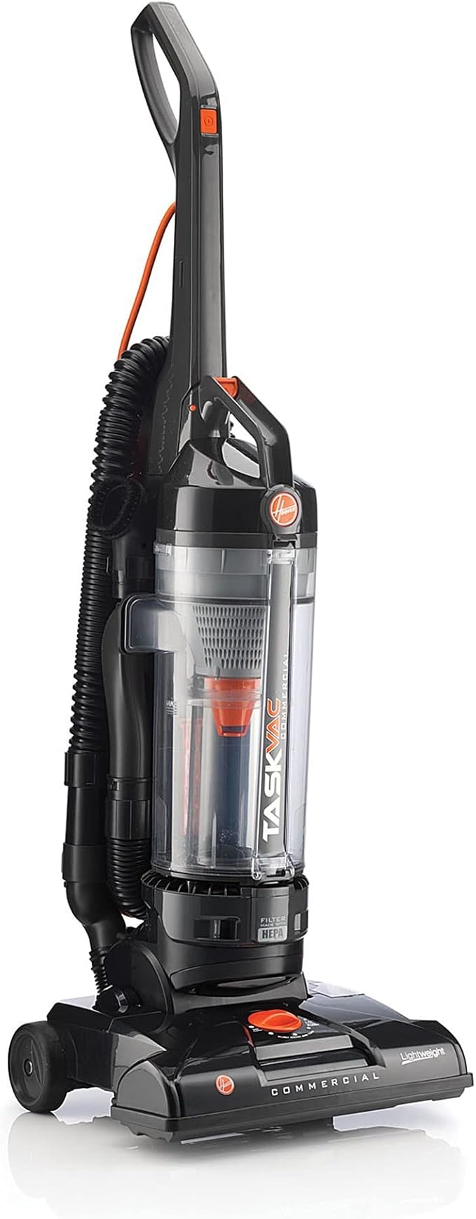 Hoover Commercial TaskVac Vacuum Cleaner, Bagless Upright Vac for Carpet, Lightweight, 35 Foot Cord, Easy Maintenance, with Accessory Pack, Powerful Vacuum Cleaners for Commercial Use