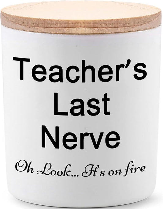 BFJLIFE Teacher Gifts for Women Funny Unique Novelty Music Preschool Dance Teacher Appreciation Gift for Christmas Lavender Scented Soy Candles