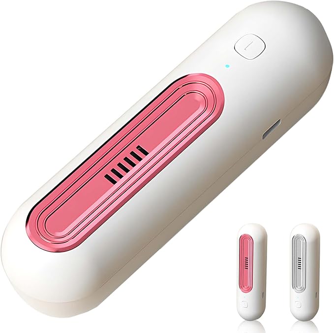 Fridge Deodorizer Odor Eliminator | Rechargeable Refrigerator Purifier | No Filters Needed | Dual Mode | Long Battery Life | Small and Space-Saving (Red)
