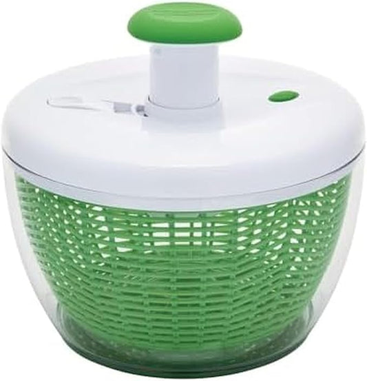 Farberware Small Pro Salad Spinner, 3.16 Qt Lettuce Spinner with Pump Mechanism, Colander Basket and Non-Slip Base - Compact Fruit Washer Spinner Bowl for Singles and Couples