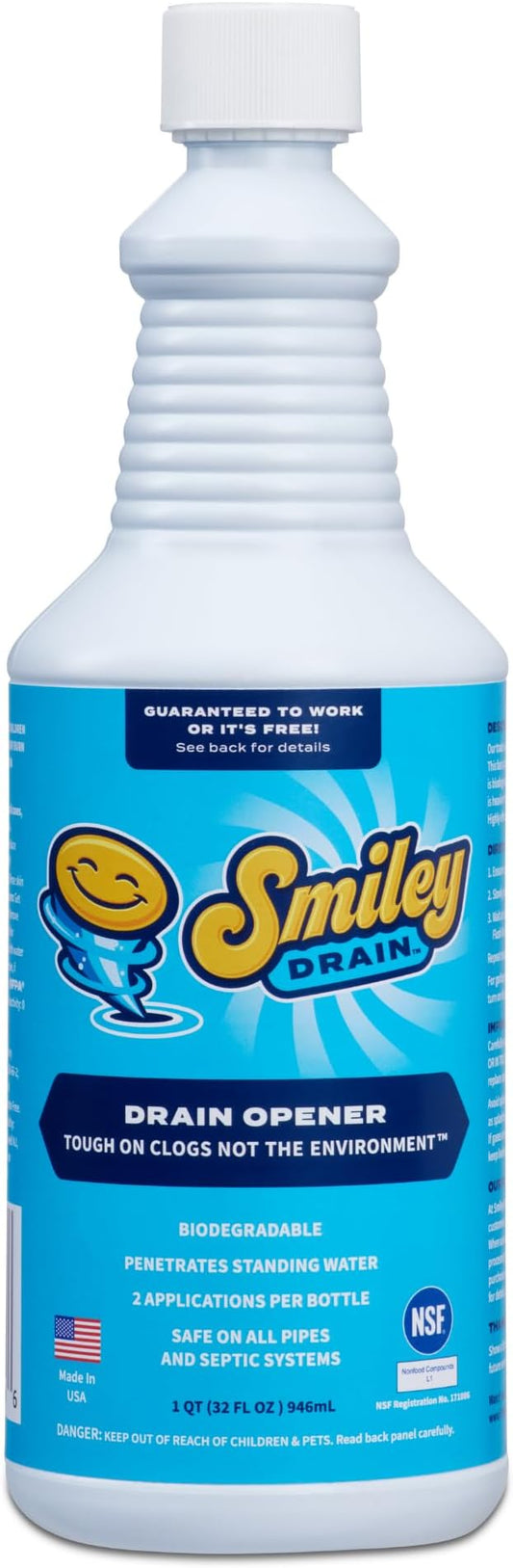 Ultra Concentrated & Super Fast Drain Opener | Safe, Made By Licensed Plumber | Clears Clogs in 10 Minutes | Odorless, Biodegradable, and Eco-Friendly | Prevents Future Clogs