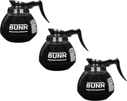 Generic Supply Depot Compatible with Coffee Pot Decanter/Carafe, 3 Black Regular, 12 Cup Capacity, Set of 3,, large, BP25802011
