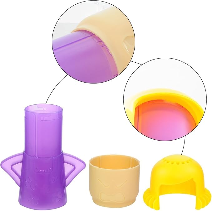 OIF Angry Mama Microwave Cleaner Angry Mom Microwave Oven Steam Cleaner Easily Cleans the Crud In Minutes. Steam Cleans With Vinegar and Water for Home or Office Kitchens-Purple