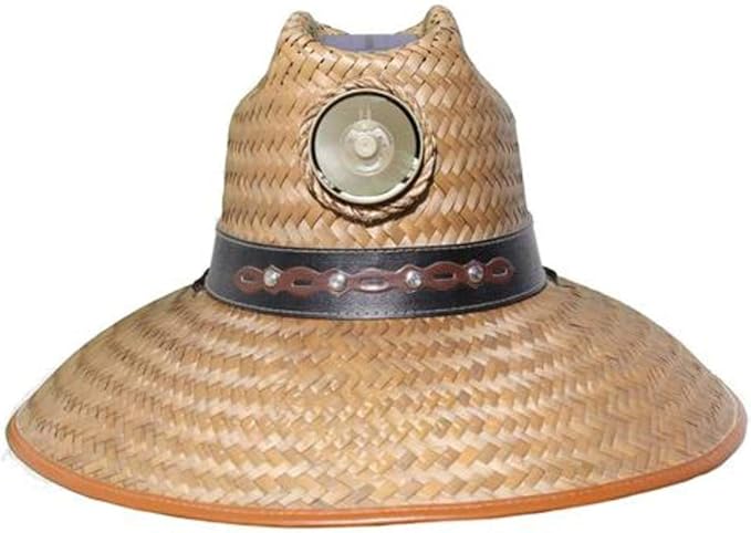 Kool Breeze Men's Solar Fan Thurman Hat | Cooling Hat With Fan | Kool Breeze Solar Hat With Built In Fan | Straw Hats for Men (Large)