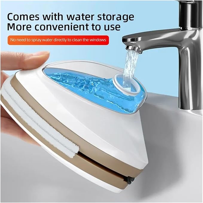 window washer tool， Double-Side Magnetic Windows Cleaner Automatic Water Dispending Glass Brush Wiper Robot Household Cleaning Tools,for home(8-15mm)