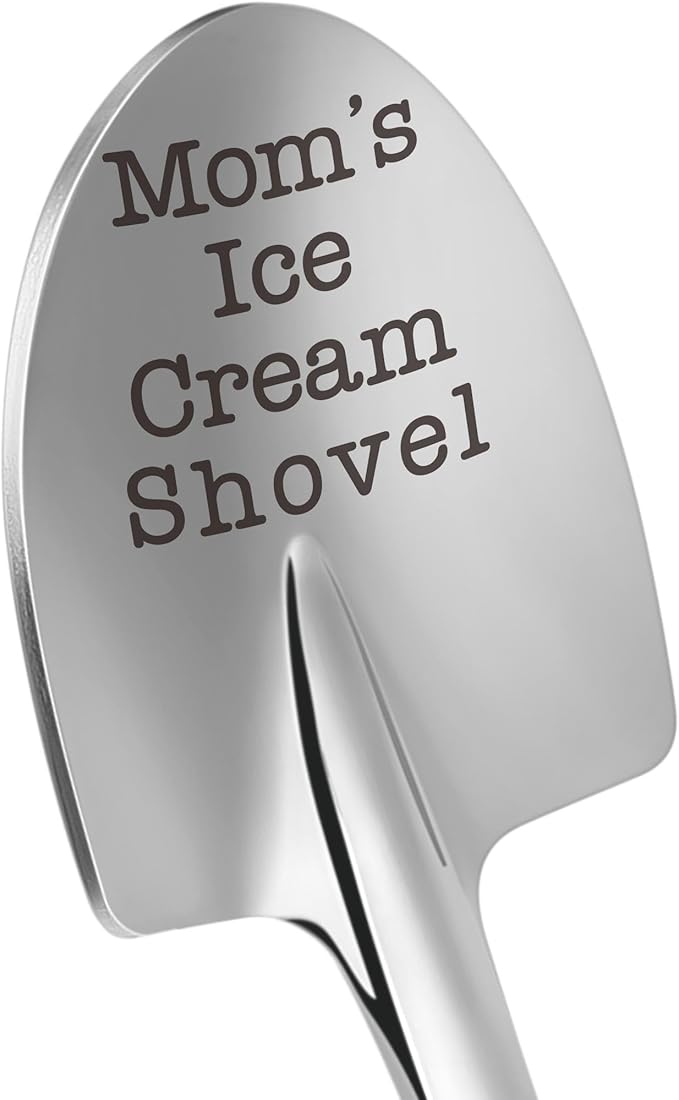 Funny Gifts for Mom Mothers Day - Mom Mother's Day Birthday Gifts from Daughter Son Kids Mom's Ice Cream Shovel Spoon Scoop Gift for Mother-in-law Mama Mommy Anniversary Present Ideas Kitchen Gadgets