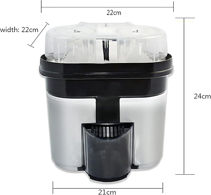 Twin Citrus Juice Maker, 500Ml Dual-head Electric Juicer with Built-In Slicer, Removable Cone Attacents and Strainer