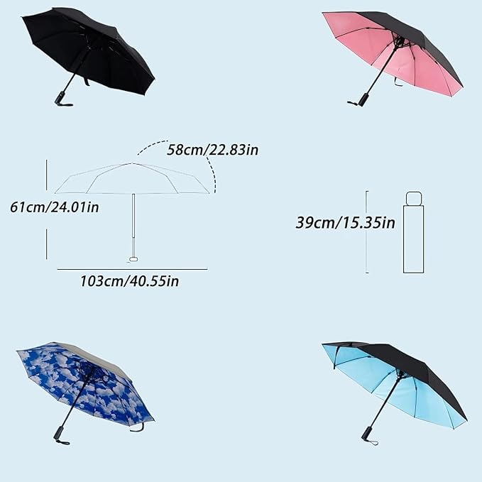 3 in 1 Umbrella with Fan and Mister, Misting Umbrella with Fan (Yellow,Battery)
