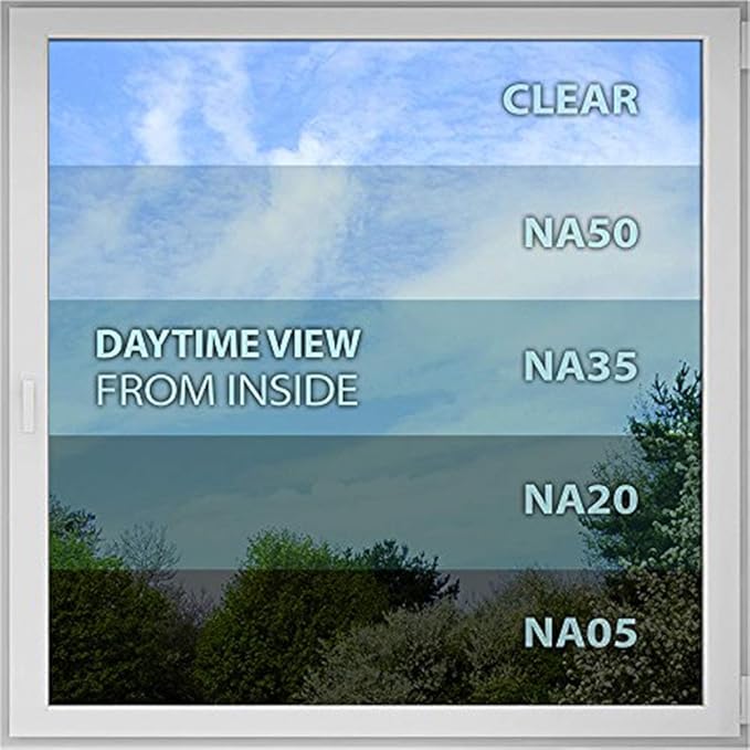 BDF NA35 Window Film Sun Control and Heat Rejection Natural Black 35 (Medium) - 12in X 50ft