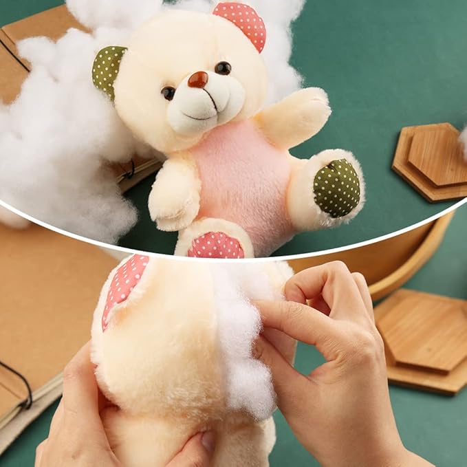 Jmuiiu Polyester Fill, 3.5oz-70.5oz Premium Polyester Fiberfill, Stuffing for Stuffed Animals, Recycled Polyester Fiber, High Resilience Polyfill Stuffing Fluff Fiberfill for Pillow Filling,Crafts