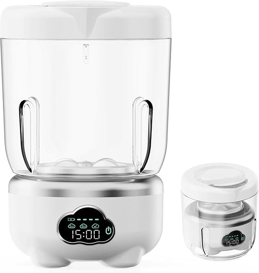 Underwear Washing Machine, Portable Washing Machine, 1.6L Foldable Mini Washer with 3 Modes, Rechargeable Laundry Machine for Socks, Baby Clothes, Travel, RV, Apartment