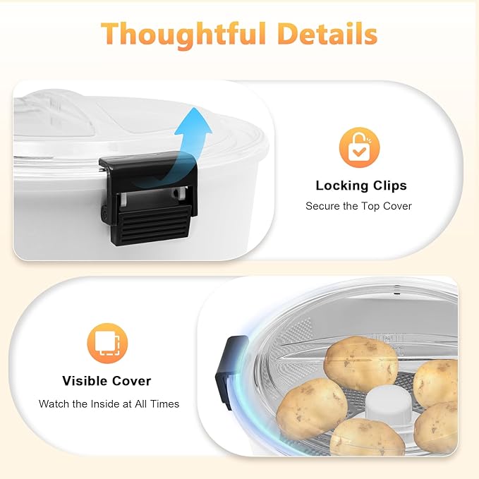 Electric Potato Peeler,85W Kitchen Automatic Rotating Peeling Tool,Automatic Peeler Spinner,Kitchen Peeling Machine for Potatoes,Apples,Vegetables (Grey)