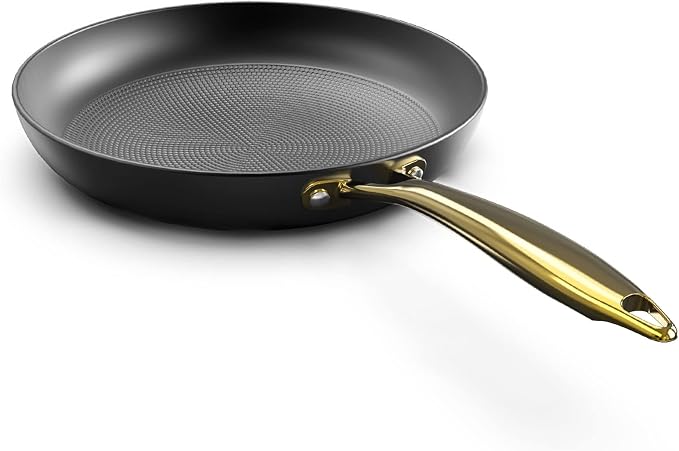 imarku Non stick Frying Pans, Long Lasting 10 Inch Frying Pan, Professional Nonstick Frying Pan Cast Iron Skillet, Stay Cool Handle, Easy Clean Oven Safe Pans, Christmas Gifts for Women/Men | Professional Nonstick Frying Pan Cast Iron Skillet, Stay Coo...