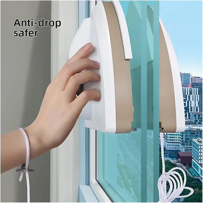 window washer tool， Double-Side Magnetic Windows Cleaner Automatic Water Dispending Glass Brush Wiper Robot Household Cleaning Tools,for home(8-15mm)
