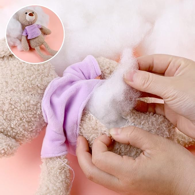 BUTUZE 21oz Premium Polyester Fiber Fill, Polyfill Stuffing High Resilience Fiberfill Stuffing for Craft, Crochet Animal, Part Pillow Comforter DIY, Recyclable