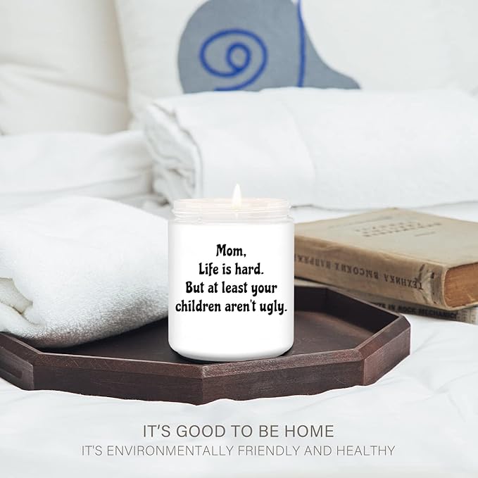 Funny Mothers Day Birthday Gifts for Mom,Gifts for Mom from Daughter Son,Thank You Lavender Scented Candles for Women.