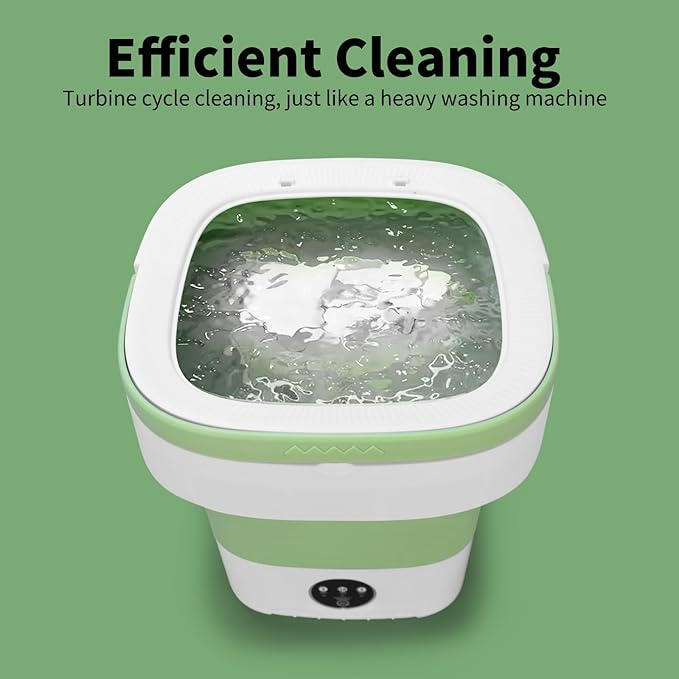 Portable Mini Washing Machine, 20L Upgraded with Spin Basket Laundry Machine, 3 Modes Deep Cleaning for Baby Clothes, Underwear & Socks, Perfect for Apartment, Dorm, Hotel, Travel & Camping