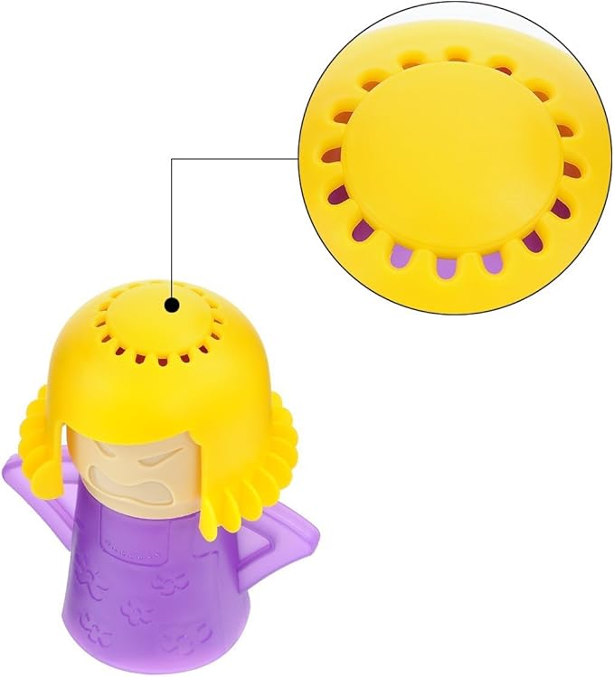 OIF Angry Mama Microwave Cleaner Angry Mom Microwave Oven Steam Cleaner Easily Cleans the Crud In Minutes. Steam Cleans With Vinegar and Water for Home or Office Kitchens-Purple