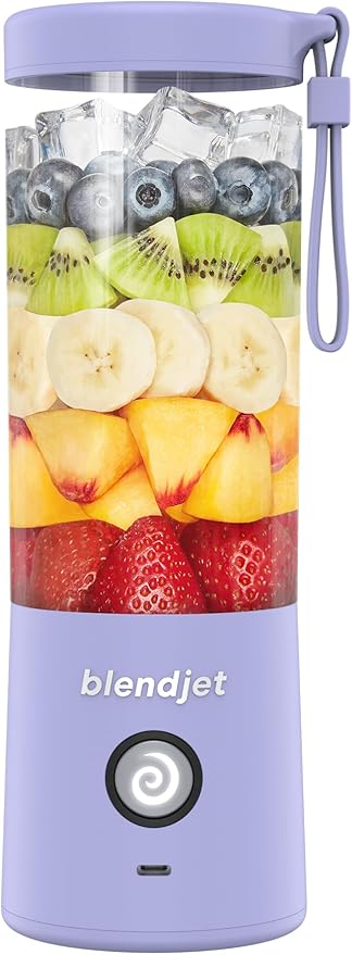 BlendJet 2 Portable Blender for Smoothies & Shakes - 20oz BlendJet Cordless Personal & Small Blender, USB-C Rechargeable & Self Cleaning - (Lavender, 16 oz.)