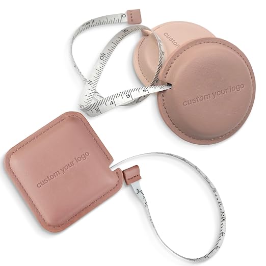 Custom PU Leather Tape Measure – Measuring Tape for Tailoring, Home, and DIY Projects, Personalized Logo Option (500)