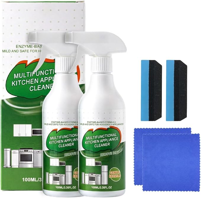 2026 New Multipurpose Enzyme Foam Cleaner, Powerful Multipurpose Kitchen Appliance Cleaner Spray, Oil Stains Clean Up Kitchen Appliance Cleaners, for Household, Oven, Stove, Range Hood (2)