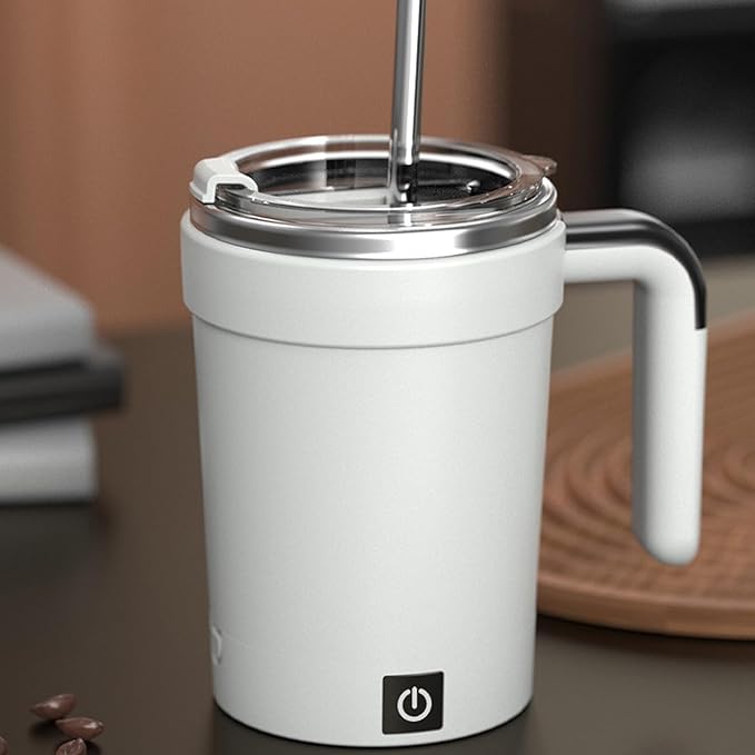 Magnetic Auto Stirring Cup Coffee Protein Shakes Electric Mixer Food Grade Stainless Steel Mixing Mug Detachable