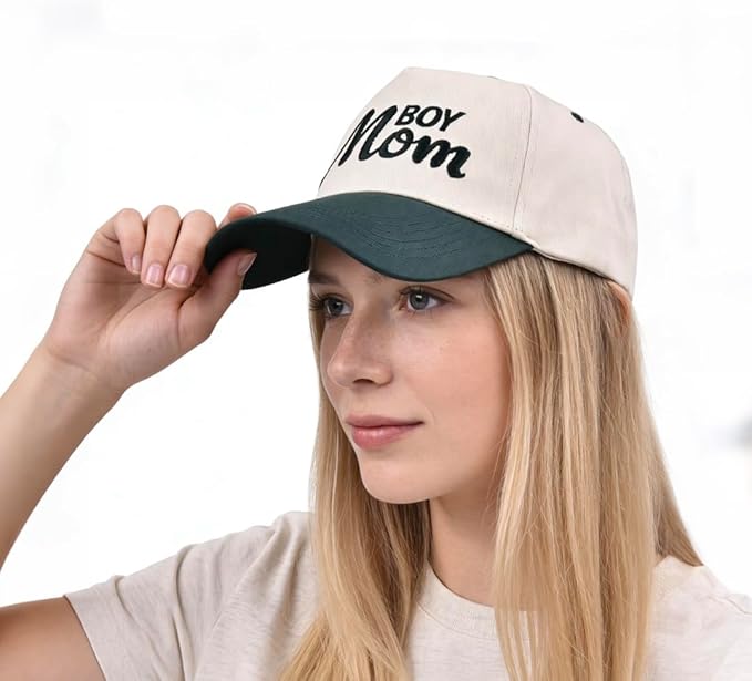 Womens Trucker Hat - with Mommin Embroidery Ponytail Fit - Mothers Day Great Gifts for Mom Wife Stepmom