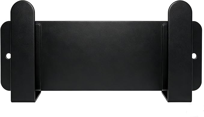 Stainless Steel Under Cabinet Cutting Board Holder Black Wall Mounted Pot Lid Storage Adhesive Punch Free No Drill Kitchen Organizer 7" x 2.3" x 1.8"