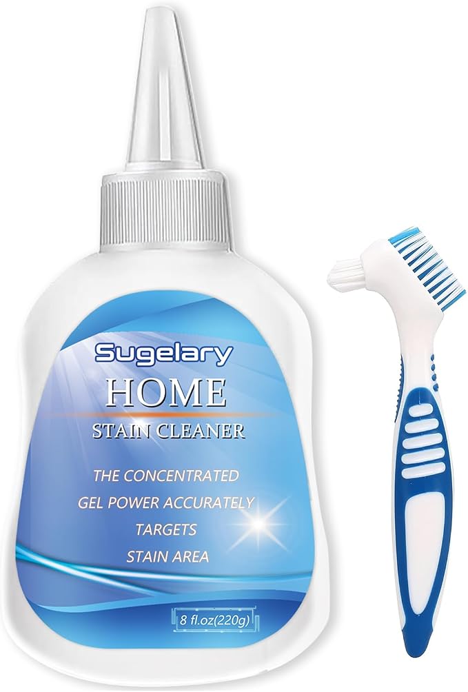 Sugelary Mold Stain Cleaning Gel, 8 fl oz All Purpose Cleaner for Washing Machine Gasket, Grout, Caulk, Shower, Sink, and Bathroom Surfaces