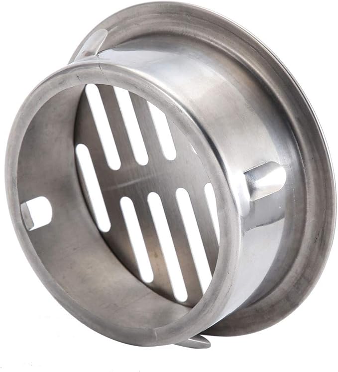 Floor Drain Cover, Stainless Steel Round Anti Blocking Round Grate Cover, Balcony Snap-in Drain Drain Strainers for Bathroom, Kitchen, Washroom, Patios(110 Flat Mouth)