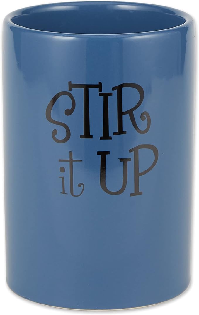 DII Kitchen Accessories Retro Collection, Ceramics, Utensil Holder, Blue