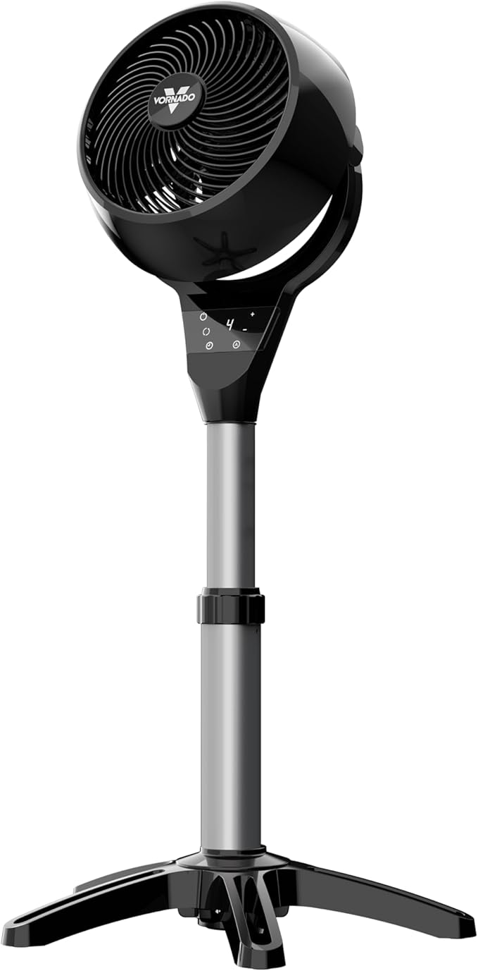Vornado 6803 OSC Whole Room Pedestal Circulator with Oscillation, Included Remote, 29-39” Adjustable Height, Timer, Aromatherapy with Included Scent Pads, 4 Speed Settings, Easy-Clean Removable Grille