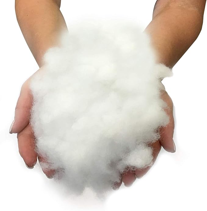 Hometex Canada Pillow Stuffing (Not Made in China) 1 LB Bag 100% High-Loft Polyester Stuffing Fiber Fill