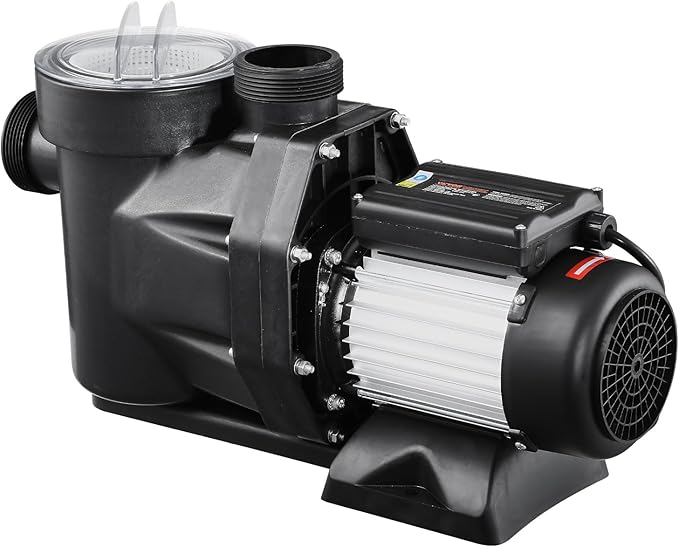 VEVOR 2HP Self-Priming Pool Pump 135 GPM 220V In/Above Ground