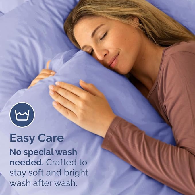 Standard Pillow Cases Set of 2 - Ultra-Soft Hotel Quality Pillowcase Covers - Comfy & Wrinkle Free - Stain and Fade Resistant - Machine Washable Pillow Protectors - 2 Piece Set - Standard Lavender