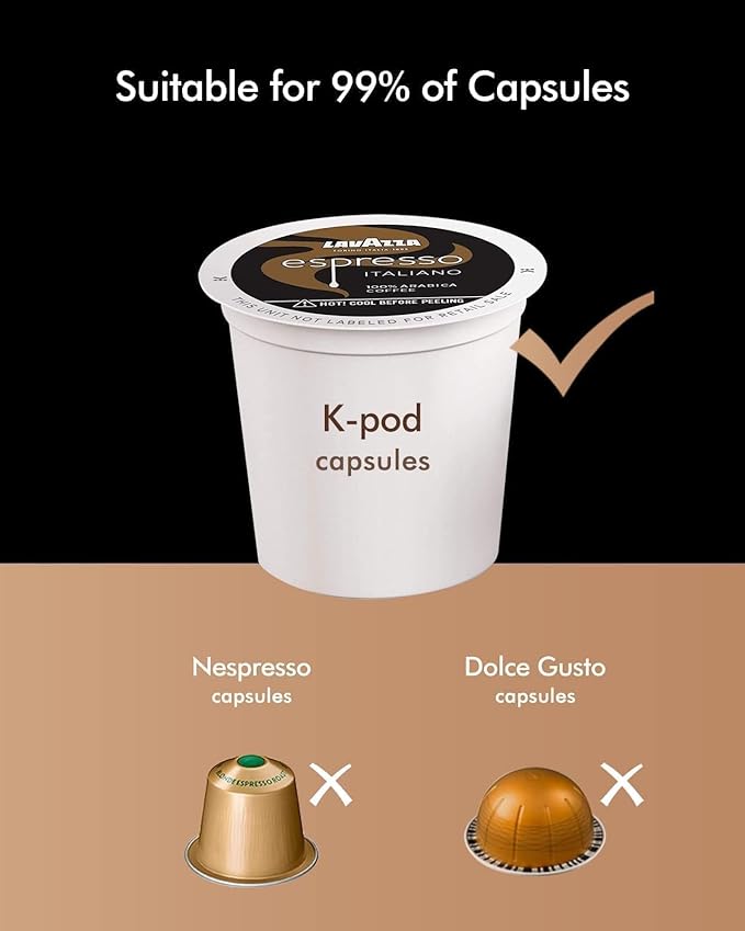 SIFENE Single Serve Coffee Machine, 3 in 1 Pod Coffee Maker For K-Pod Capsule, Ground Coffee Brewer, Leaf Tea Maker, 6 to 10 Ounce Cup, Removable 50 Oz Water Reservoir, White