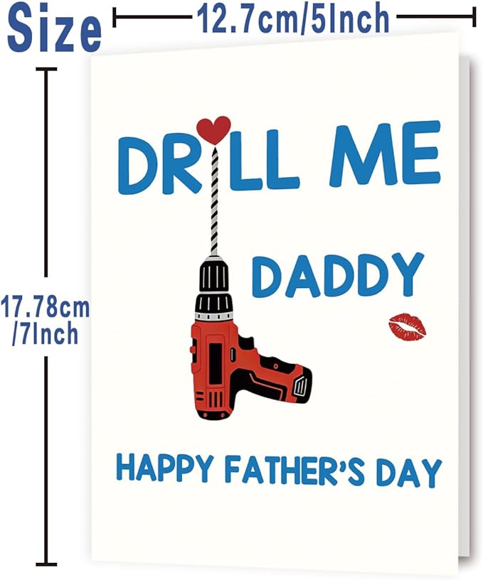 Fathers Day Card Gifts for Husband Boyfriend from Wife Girlfriend, Personalized Double-Sided, Minimalist Premium Design, Perfect Father's Day Decoration Ideas