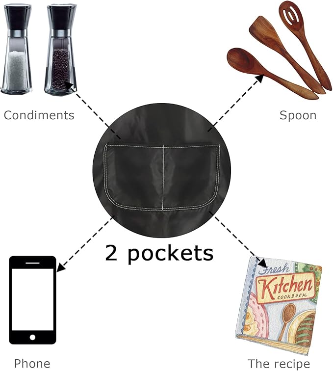 ZJXHPO K Drama Kitchen Apron Korean TV Show Fans Kitchen Decor K Drama Apron With Pocket Korean Lover Gift Housewarming Gift (KDrama Apron)