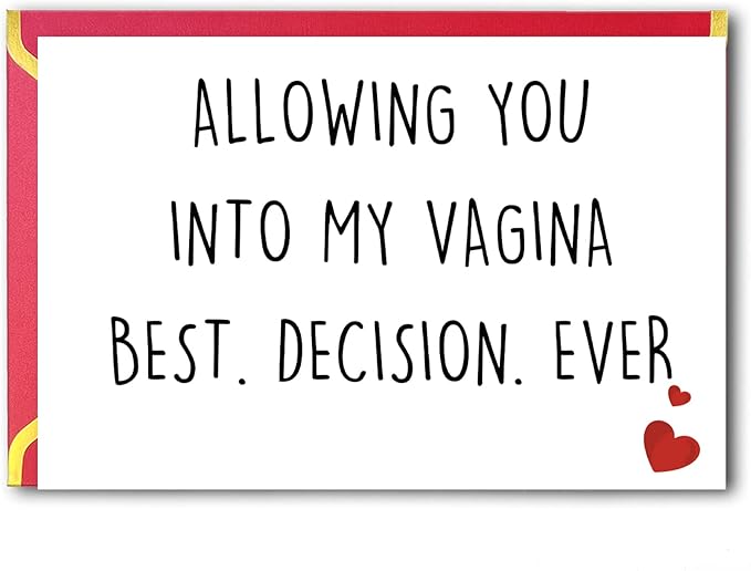 Naughty Father s Day Cards Gifts for Husband, Romantic First Father Day Card from Wife, Dirty Fathers Day Gift from Girlfriend, Anniversary Card, Valentine'S Day Card