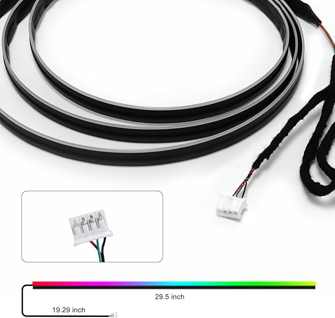 Dreamcolor Acrylic Interior Car LED Strip Light 29.5-inch, Fits Dreamcolor Main & Sub-Controllers