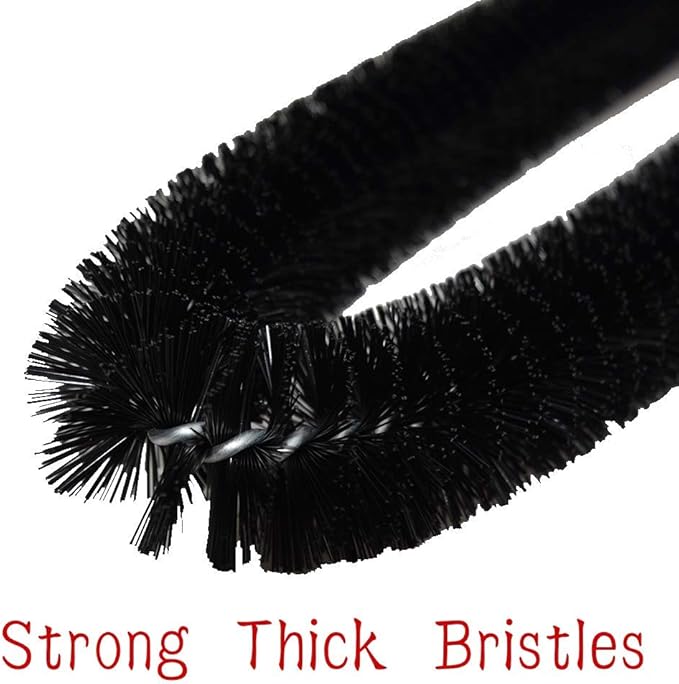 Dryer Vent Cleaner Kit -30inch Clothes Lint Trap Long Flexible Pipe Refrigerator Coil Brush and 24.4inch Flexible Crevice