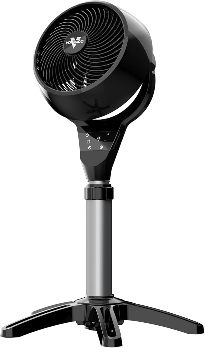 Vornado 6803 OSC Whole Room Pedestal Circulator with Oscillation, Included Remote, 29-39” Adjustable Height, Timer, Aromatherapy with Included Scent Pads, 4 Speed Settings, Easy-Clean Removable Grille
