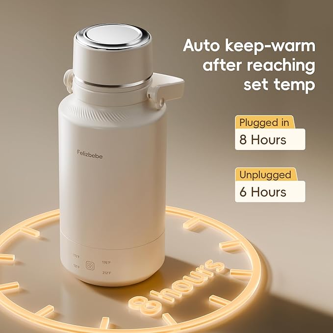 33.8 Oz/1000mL Portable Electric Kettle,304 Stainless Steel Travel Kettle Electric,4 Temp Settings with Holding Heat,600W Fast Boiling Water with Auto Shut-Off and Boil Dry Protection