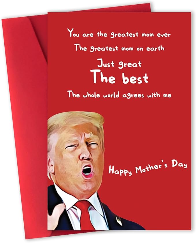 Funny Mothers Day Card Gifts for Mom Grandma Wife, Happy Mothers Day Gifts for Mom, Great Mother's Day Card from Daughter Son