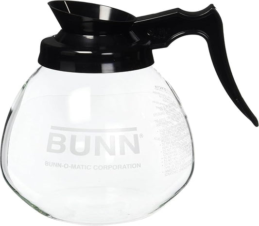 Generic Supply Depot Compatible with BUNN 12 Cup Standard Decanter Coffee Pot, Clear/Black, large, BP2580263636